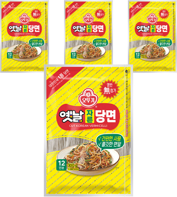 오뚜기옛날 자른당면, 300g, 4개