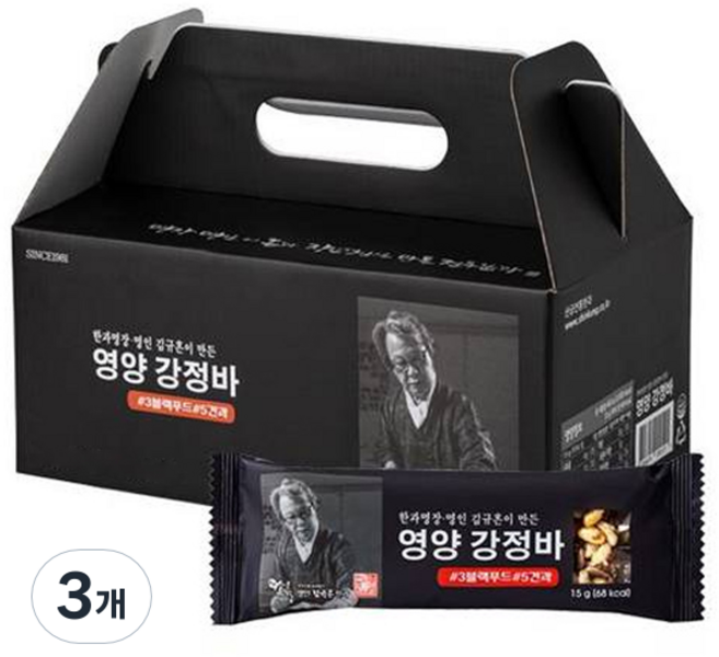 김규흔한과 영양강정바 25p, 375g, 3개