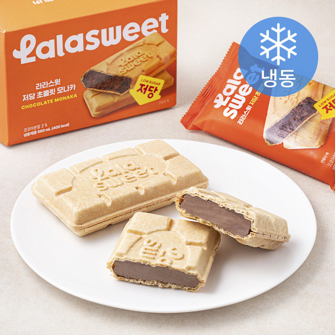 라라스윗 초콜릿 모나카 아이스밀크 (냉동), 140ml, 4개입, 1개