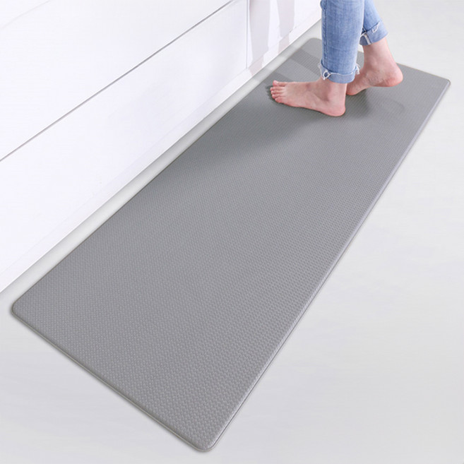 주방 방수 롱매트, 그레이, 1개
