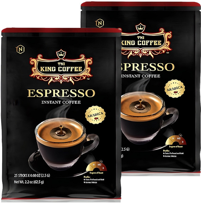 티엔아이킹커피 에스프레소 원두커피스틱, 2.5g, 25개입, 2개