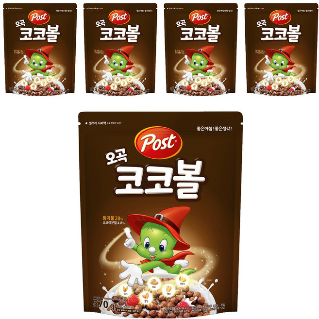 포스트 오곡 코코볼, 570g, 5개