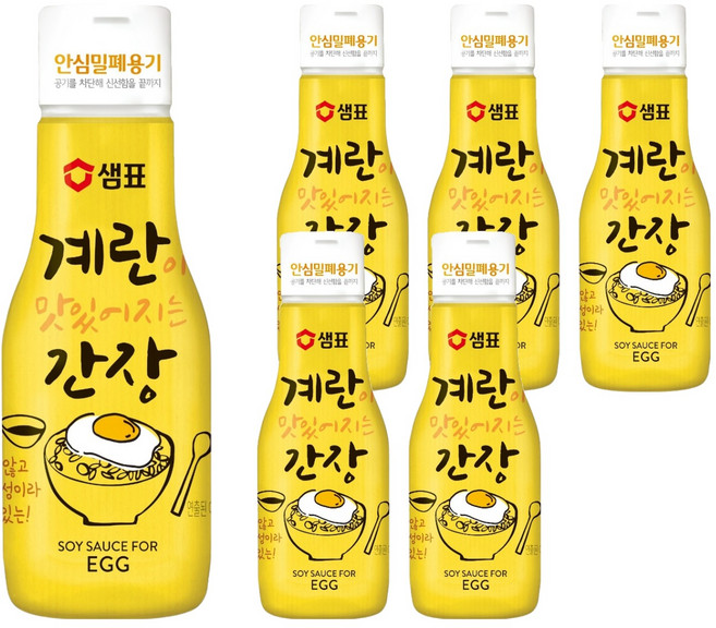샘표 계란이 맛있어지는 간장, 6개, 200ml
