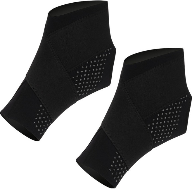 글로피니 미끄럼방지 발목 보호대 2p, 1세트, 블랙