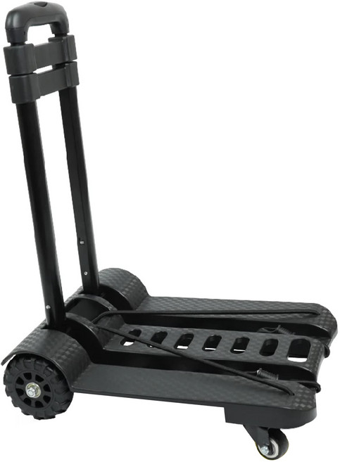 萬向輕便四輪手推車 折疊設計 穩定 靈活轉向 居家購物旅行搬家適用, 1個