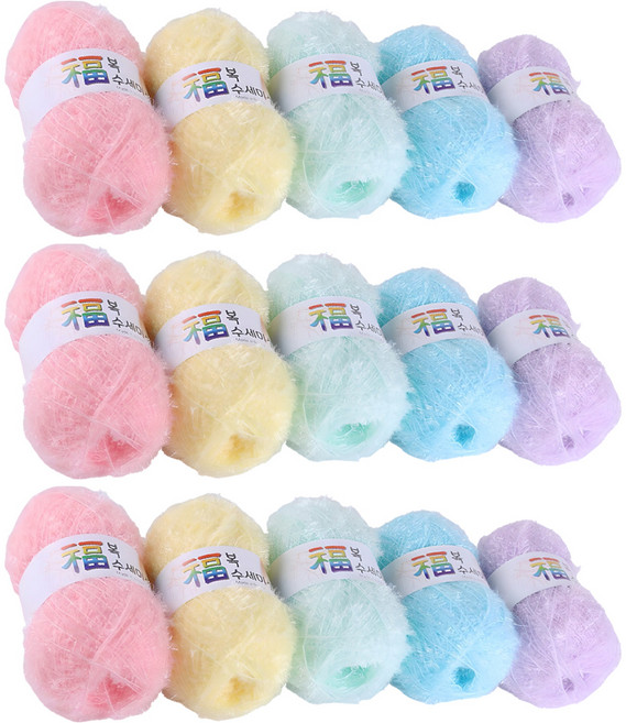 마마니트 복수세미실 5p 세트, 연파스텔, 3세트