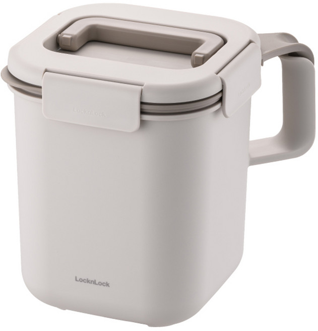 LocknLock 樂扣樂扣 密封防臭雙把手廚餘回收桶 3L, 奶茶米, 1個