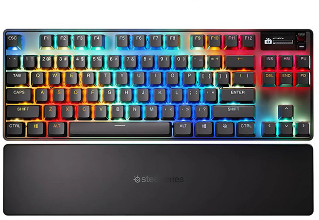 SteelSeries 賽睿 Apex Pro TKL 無線電競鍵盤 英文2023版 原廠保固, 黑色, Apex Pro TKL (2023), Mechanical, 1個