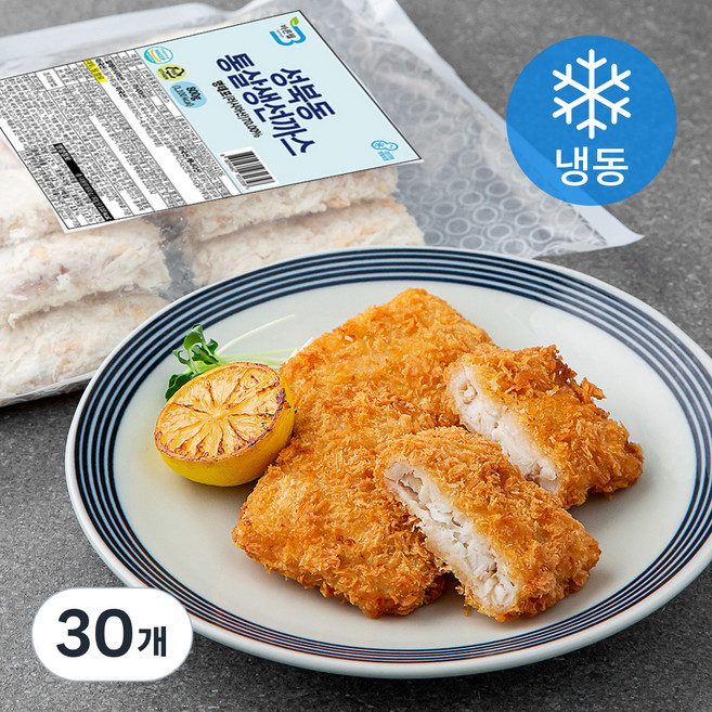 바른웰 성북동 통살 생선까스 (냉동), 80g, 30개