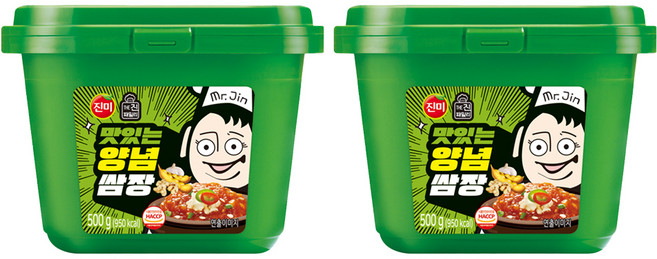 진미 맛있는 양념쌈장, 500g, 2개