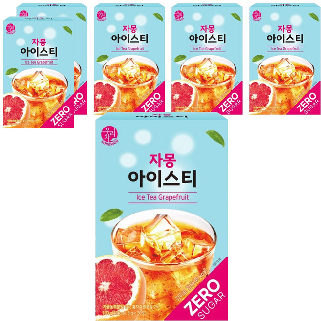 우리차 자몽 아이스티 20p, 5g, 20개입, 6개