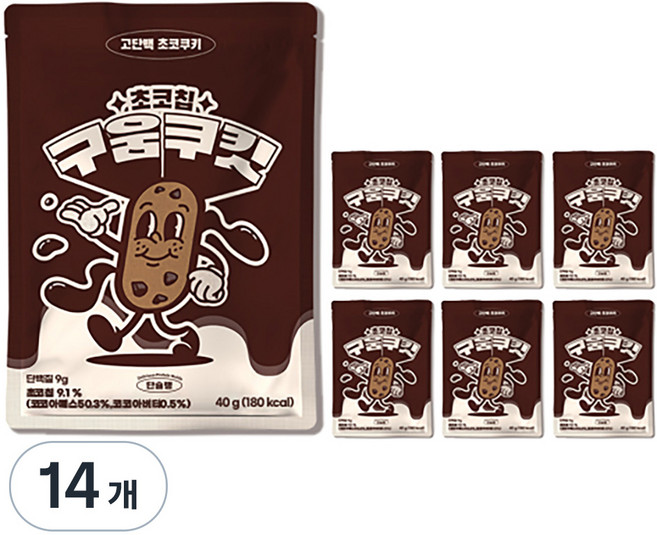 단슐랭 구움쿠킷 초코칩, 40g, 14개