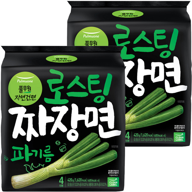 Pulmuone 圃美多 蔥油濃郁炸醬麵 105g, 8包