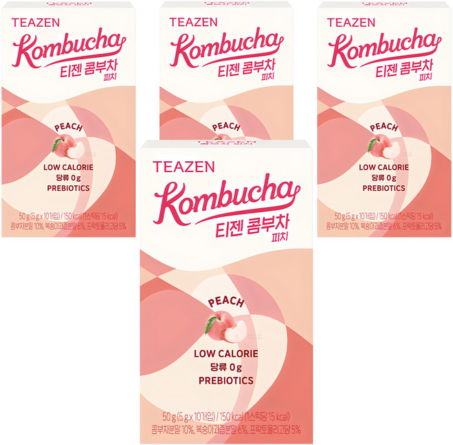 티젠 콤부차 피치, 5g, 10개입, 4개