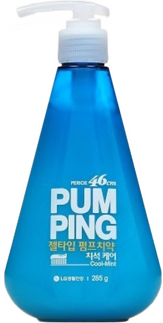 페리오 46센치미터스 스피아민트 펌핑치약, 1개, 285g