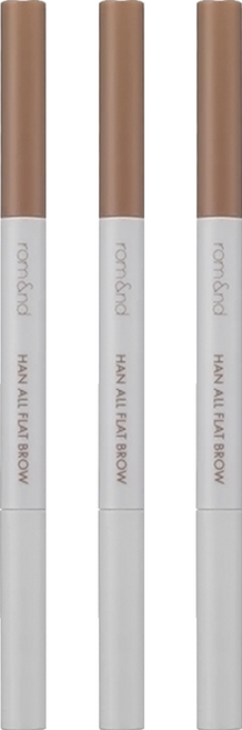 rom&nd 台灣公司貨 根纖扁頭眉筆 0.17g, W3 Merry Blondy, 3件