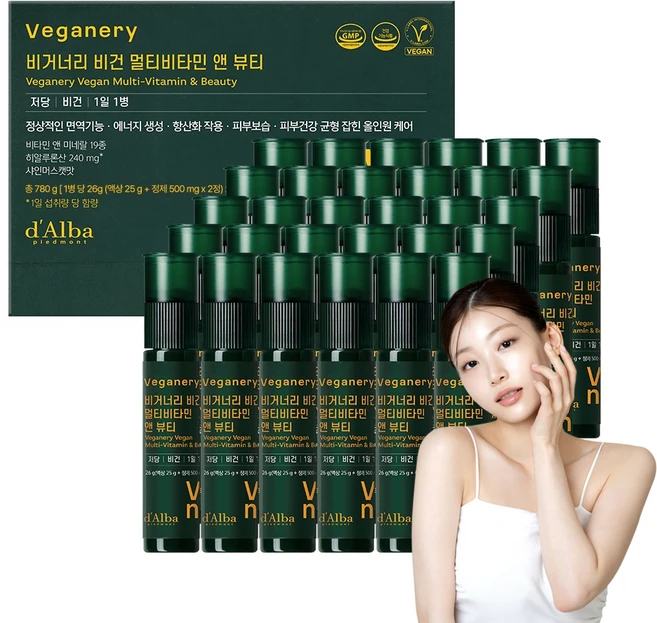 비거너리 달바 비건 멀티비타민 앤 뷰티 30p, 1개, 780g - 쿠팡