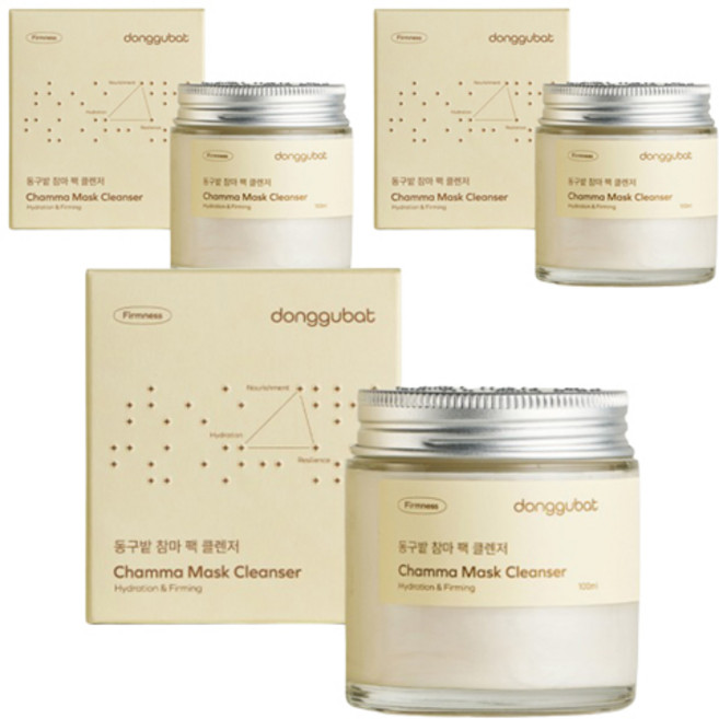 donggubat 山藥面膜潔面乳 保濕彈力泡沫潔面乳, 100ml, 3個