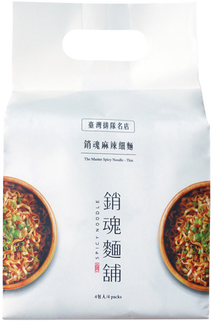 大師兄銷魂麵舖 銷魂麻辣細麵 113g, 4包