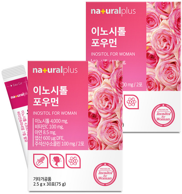 내츄럴플러스 이노시톨 포우먼, 75g, 2개
