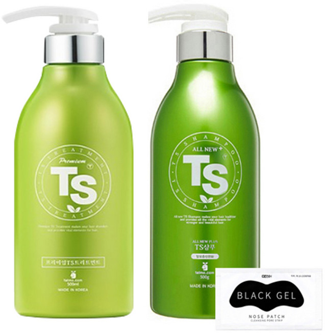 티에스샴푸 올 뉴 TS 샴푸 500ml + 프리미엄 트리트먼트 500ml, 1세트