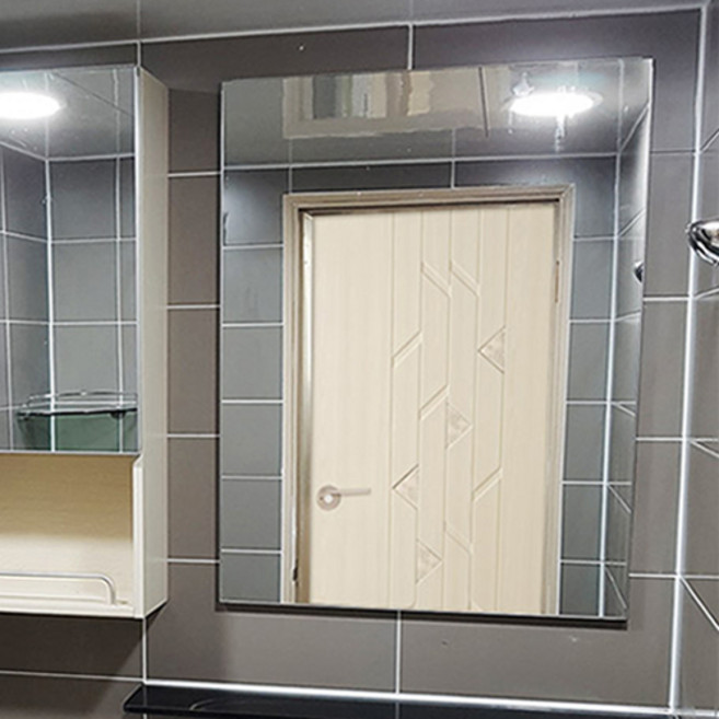 미노아 욕실용 누드거울 600 x 800, 실버