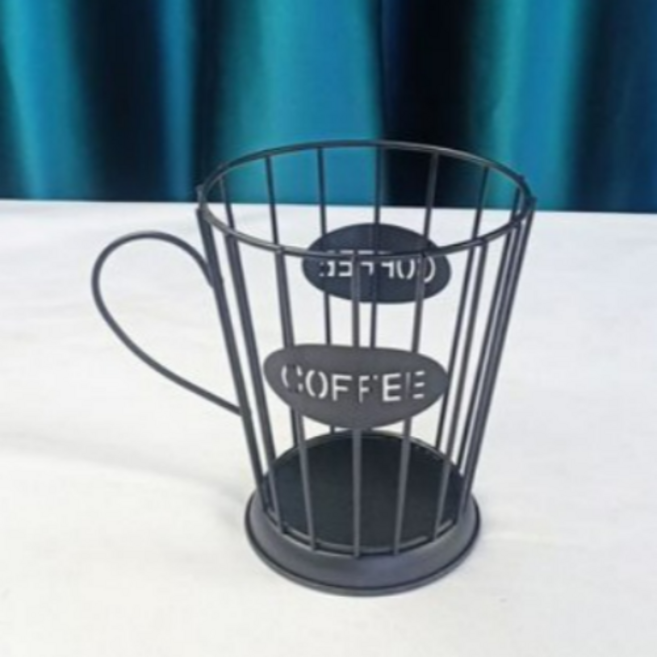 인조이굿즈 컵모양 커피 캡슐 보관함 소형, 블랙, 1개