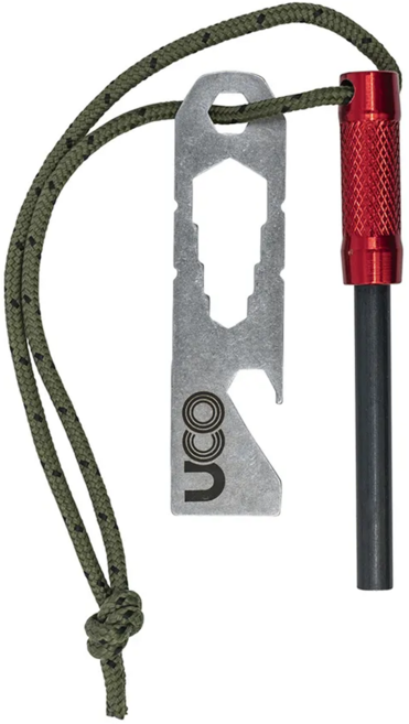 UCO Survival Fire Striker 打火棒 細 紅色, 1個