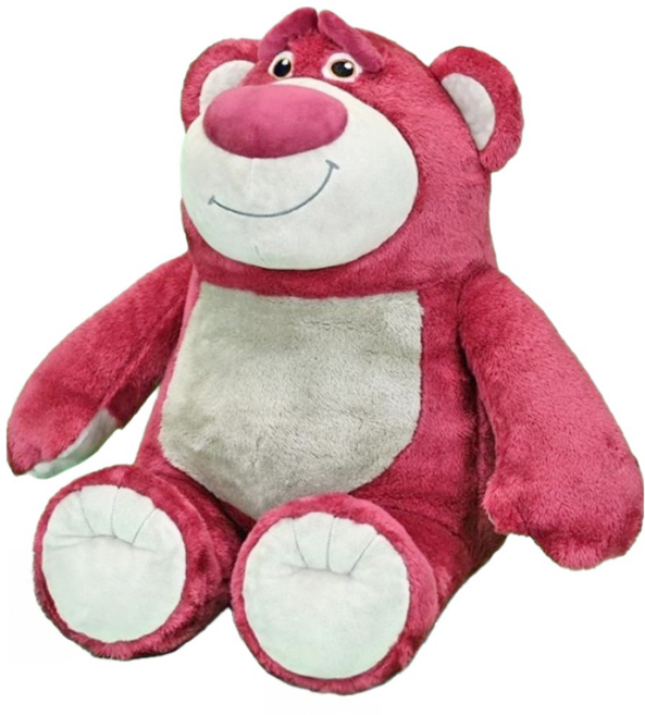 KHTOY 坐姿熊抱哥 12吋玩偶 - 柔軟舒適 粉紅色可愛造型 安全無毒材質, 1個