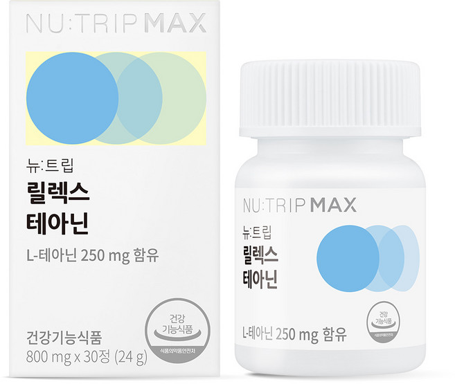 Nu-Trip 左旋茶胺酸錠, 30錠, 1罐