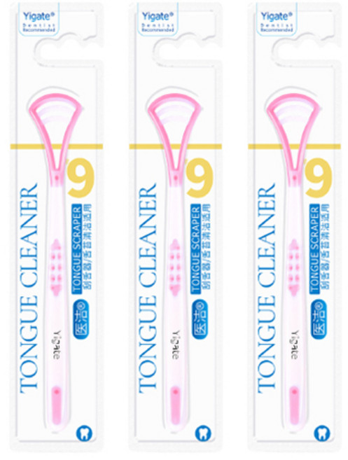 오픈스페이스 소프트 실리콘 혀클리너 핑크, 18g, 3개