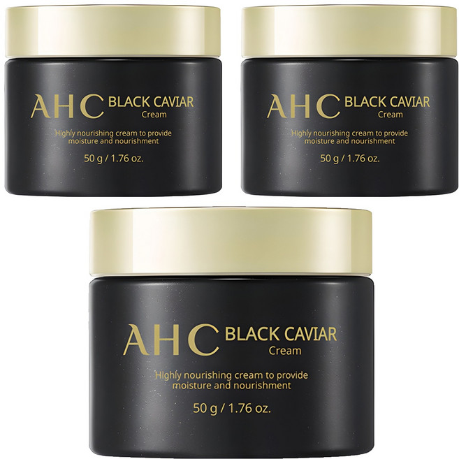 AHC 블랙 캐비어 크림, 50g, 3개