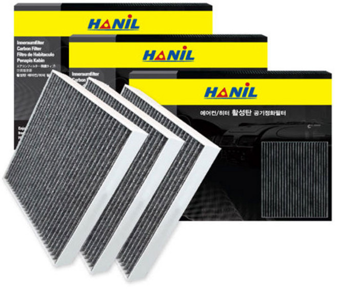 한일 활성탄 자동차 에어컨필터, c191, 3개
