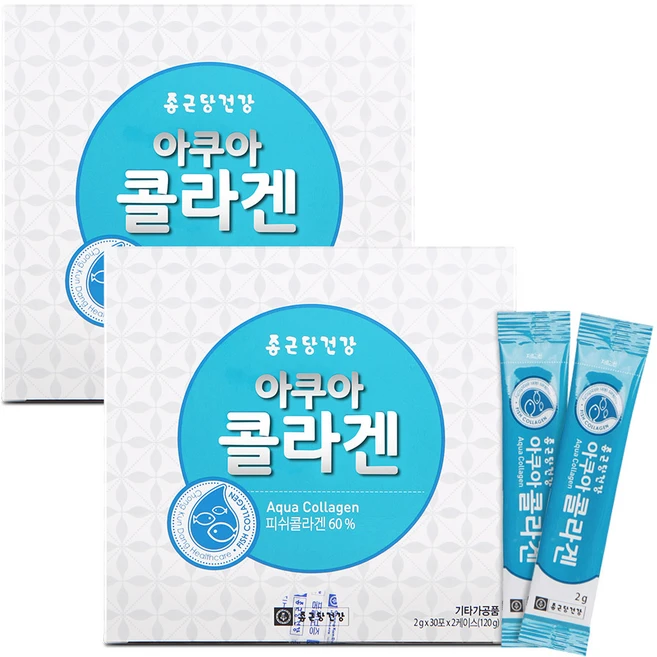 종근당건강 아쿠아 콜라겐, 120g, 2개 - 쿠팡