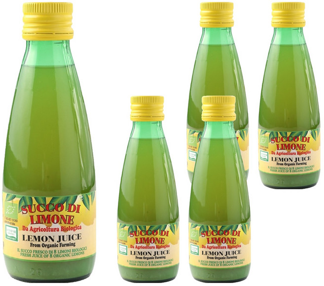 유로푸드 유기농 레몬주스, 250ml, 5개