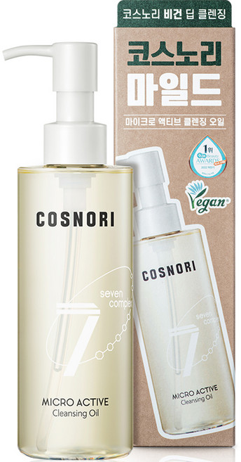 [純素美妝] COSNORI 微米活性卸妝油, 200ml, 1個