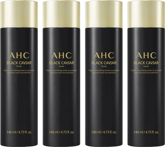 AHC 黑魚子醬化妝水, 140ml, 4瓶