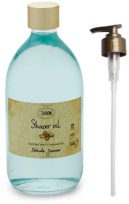 사봉 샤워오일 자스민 + 펌프 세트, 500ml, 1개 - 쿠팡