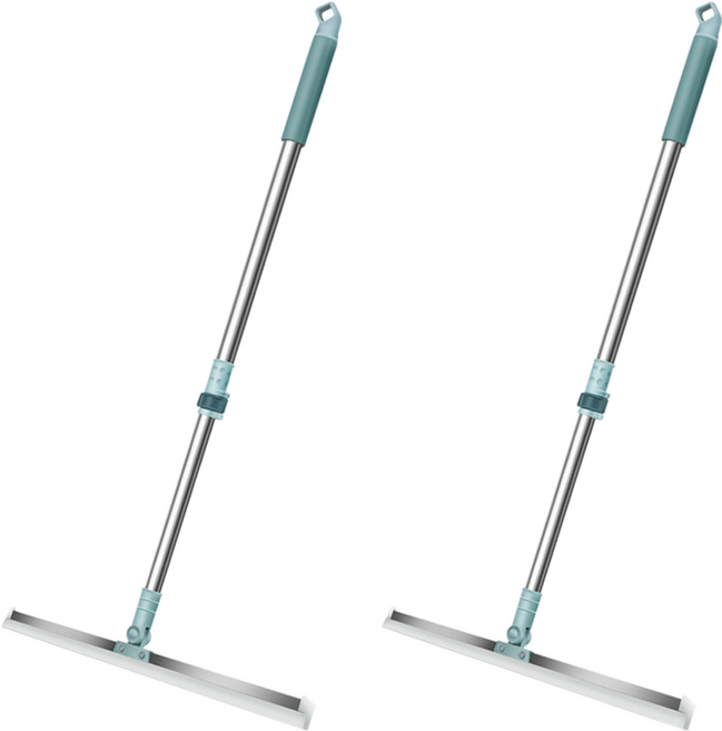 무식이네 워터쓱싹 180도 욕실 물기제거 2단 롱 스퀴지 그린, 2개