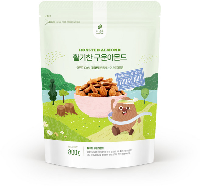 TODAY NUT 活力烤杏仁果, 800g, 1包