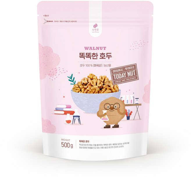 자연루 투데이넛 똑똑한 호두, 500g, 1개