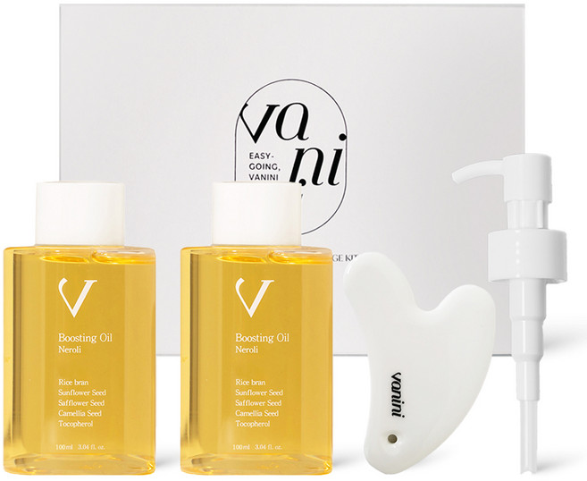 VANINI 임산부 부스팅 오일 100ml 2p + 괄사 + 오일펌프 선물 세트, 1개