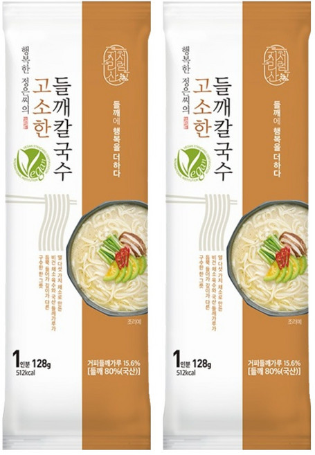 지리산처럼 들깨 칼국수 1인분, 2개, 128g