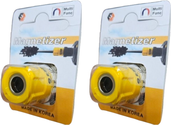 EZEN 울트라 자화기 탈자기 초강력 자석 EQ-110 노랑, 2개