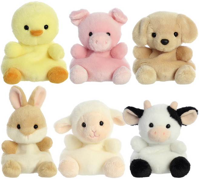 AURORA World PalmPals 動物玩偶6入禮盒組, 多色, 6個, 20cm