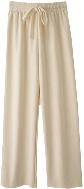 加绒燈芯绒抽繩素色寬褲 A28-9211