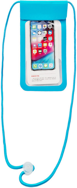 多重防護防水手機袋, 藍色, 1個