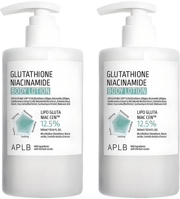 APLB 글루타치온 나이아신아마이드 바디로션, 300ml, 2개 - 쿠팡