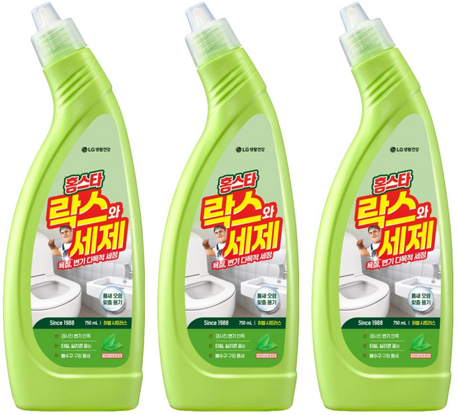 홈스타 락스와 세제 허벌시트러스, 750ml, 3개