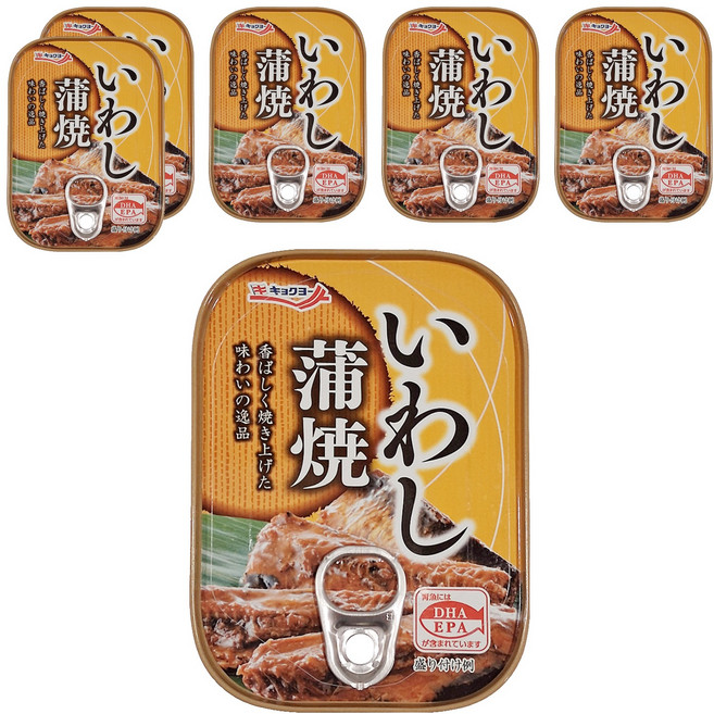 Kyokuyo 極洋 蒲燒沙丁魚罐, 90g, 6罐